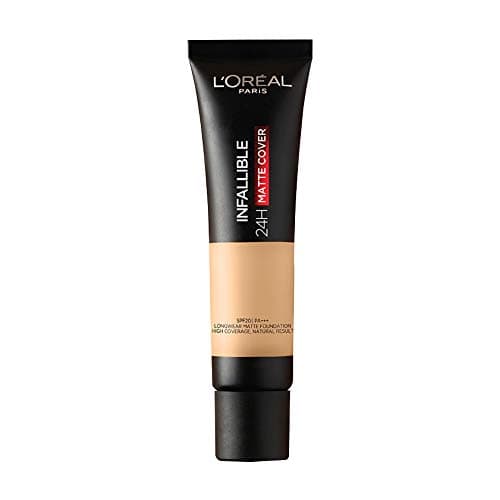 Image of L'Oreal Paris Liquid Foundation, Waterproof, Sweatproof And Heatproof, Oil-Control, Infallible 24H Matte Cover, 110 Rose Vanilla, 35 Ml
