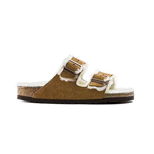 Image of Birkenstock Men's Arizona Slippers, Brown (Mink), 7.5 UK