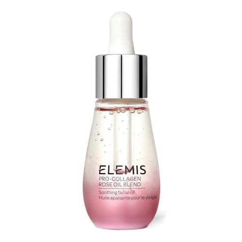 Image of ELEMIS Pro-Collagen Rose Facial Oil Blend 15ml - Anti-Aging Hydrating Oil, Reduces Fine Lines & Wrinkles, Boosts Skin Radiance, Restores Firmness, Ideal for Dry & Mature Skin
