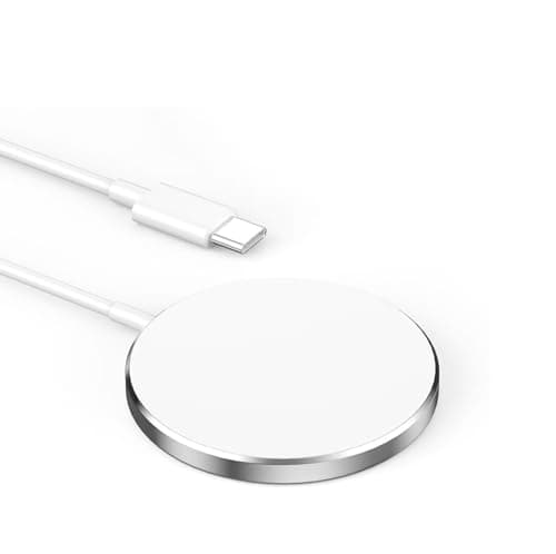 Image of Wireless Charger，for iPhone 15W Fast Charger, Type C Fast Magnetic Charger, Magnetic to USB-C Charging Cable (1m) Portable Charging Pad for iPhone 15/16/17/14/13/12/Pro/Pro Max/Plus/mini, White