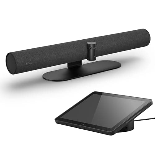 Image of Jabra PanaCast 50 Video Bar System for Video Conferencing with Touchscreen Tablet for Medium Meeting Rooms - Works with All Platforms - Full 180° 4K Panoramic View - Intelligent Video Features