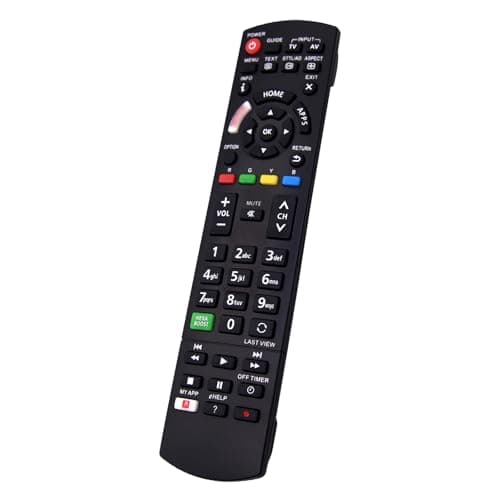 Image of Panasonic TV Remote Control Replacement Universal Remote for Panasonic Plasma Viera Smart LCD LED 3D HD TV Remote Control with 2 Shortcut Buttons, No Setup Required