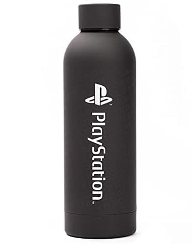 Image of PlayStation Water Bottle For Adults And Kids 750ML | Game Console Stainless Steel Sports Travel Mug | Black White Gaming Merchandise One Size