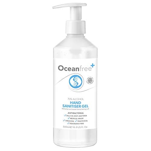 Image of 70% Alcohol Hand Sanitiser Gel - 500ml Pump Bottle - Certified Surgical/Medical Grade - Made in the UK (Single)