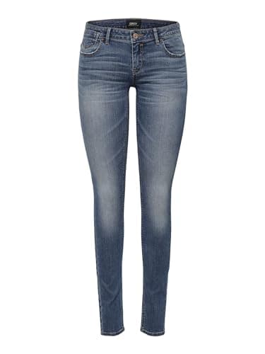Image of ONLY NOS Women's Onlcoral Superlow Sk Jns Bb Crya041 Noos Skinny Jeans, Blue (Dark Denim Dark Denim), 40 /L30 (Manufacturer size: 31)