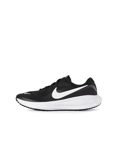 Image of Nike Women's Revolution 8 Running Shoes, Black/White/Iron Grey, 7