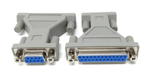 Image of DRUT D9 Female to D25 Female Serial Adapter – 9-Pin to 25-Pin DB Connector, Fully Wired for RS-232 Devices