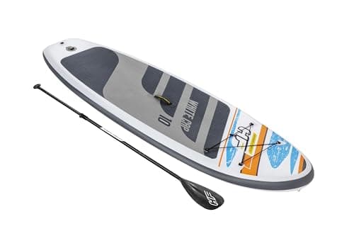 Image of Bestway Hydro-Force 10FT SUP Inflatable Paddle Board Set – White Cap