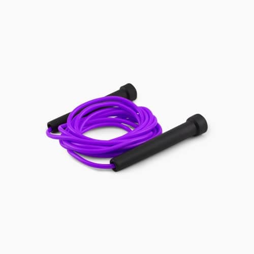Image of Splay Skipping Jump Rope for Fitness & Exercise | Soft Nylon Plastic Handle for Speed Jumping | Fat Burning Home Exercises with 360 Degree Spin Men and Women Fitness Workout 10 Feet (Purple Color)