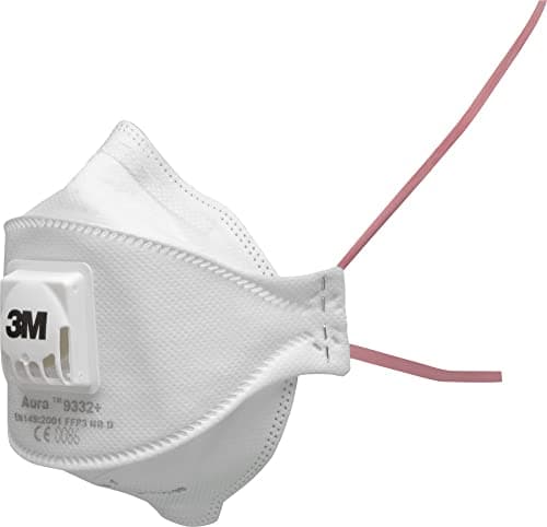 Image of 3M™ Aura™ Particulate Respirator, FFP3, Valved, 9332+, 10 Masks per Pack