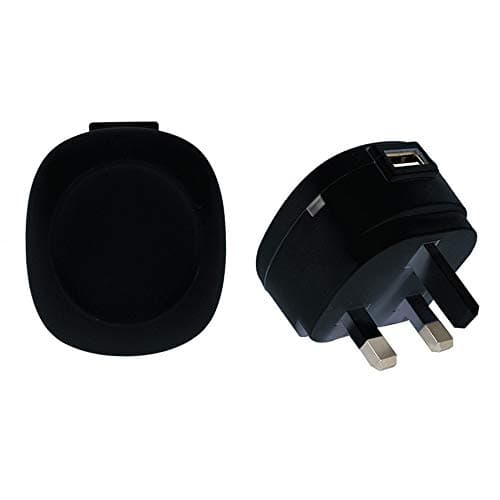 Image of GVC USB 1A Mains Charger Power Adapter (Black)