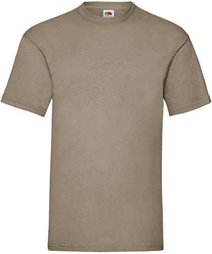 Image of Fruit of The Loom Men's Short-Sleeved T-Shirt - Khaki - Large