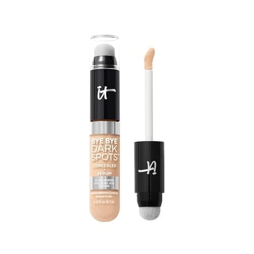 Image of IT Cosmetics, Bye Bye Dark Spots Concealer + Serum, Medium Coverage, Made with Niacinamide, Hyaluronic Acid & Caffeine, Shade: 11 Fair Neutral, 6.7 ml