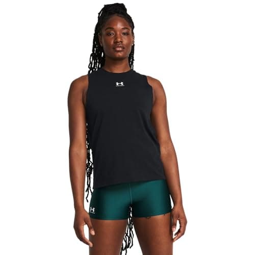 Image of Under Armour Women's Campus Muscle Tank Shirt Black