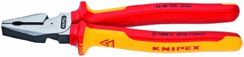 Image of KNIPEX - 02 08 225 SBA Tools 9" High Leverage Combination Pliers, Insulated (0208225SBA)