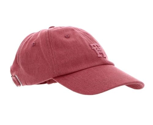 Image of Tommy Hilfiger Men TH Flag Soft Baseball Cap, Red (Dockside Red), One Size