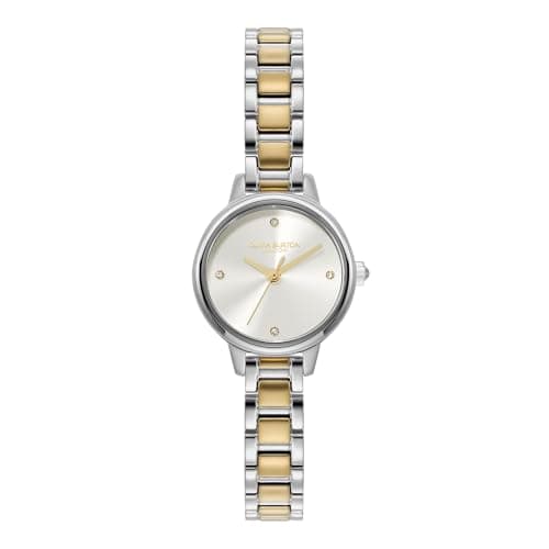 Image of Olivia Burton Three Hand Quartz Movement Watch for Women MINI Classic Collection with Two-Tone Stainless Steel Bracelet - 24000241