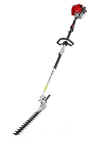 Image of Mitox 26LH-SP Long Reach Hedge Trimmer, 2.2m Long, 25.4cc Petrol 2-Stroke Engine, 440mm Double Sided Cutter Blade, 150° Adjustable Head, Shoulder Strap
