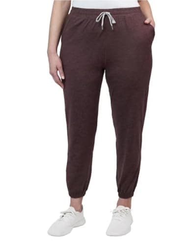 Image of KIRKLAND Signature Women's Moisture Wicking Lightweight Jogger Pant with Pockets, Mahogany (Red), Large