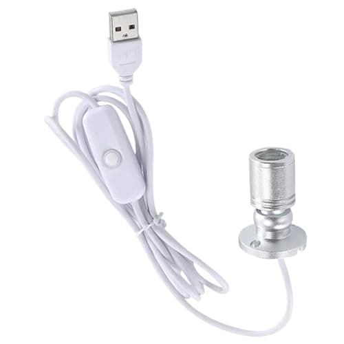 Image of Yeory Mini Spot Light, Mini Spotlights for Displays, 1W 5V 6500K White LED Spotlight with USB Cable, Showcase Lights White