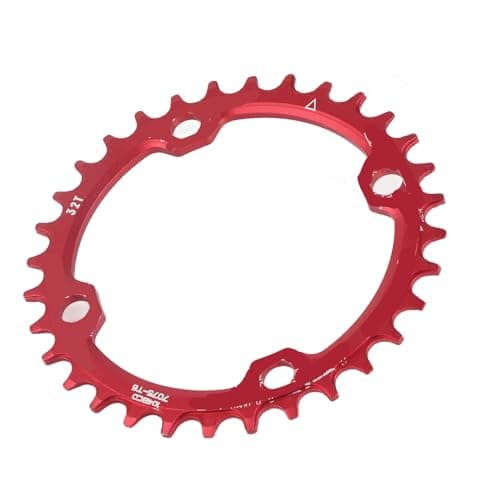 Image of Tbest 7075 Aluminum Alloy Mountain Bike Chainring BCD104 32T 34T 36T 38T Bike Chain Ring with Standard Teeth Design for Repair Replacement (32T)