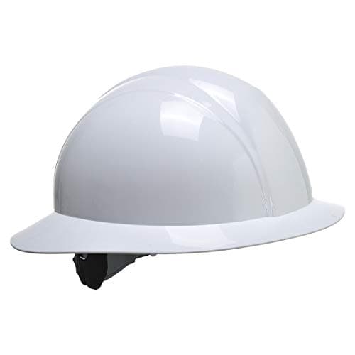 Image of Portwest Full Brim Future Helmet, Size: One Size, Colour: White, PS52WHR