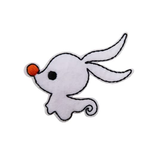 Image of ReelFun Nightmare Ghost Dog Embroidered Iron On Patch
