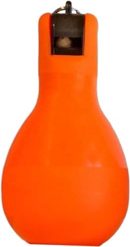 Image of Bivwopei Whistle,Squeeze Whistle,Hand Whistles,Hygienic Hand Whistle,Training Whistle, for Indoor,Outdoor,Home,School (Orange)