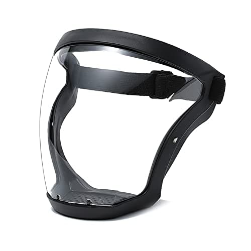 Image of Anti-Fog Protective Full Face Shield-Super HD Reusable Face Protective Cover Adjustable Universal TOKLYUIE