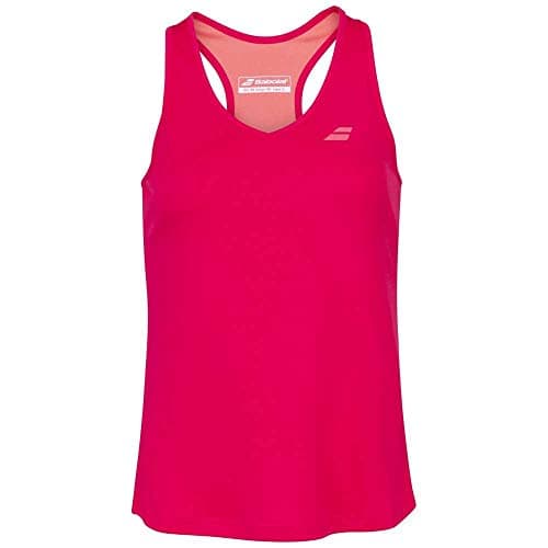 Image of Babolat Play Tank Top Girl T-Shirt, Unisex Children, Red Rose, 12-14 Years