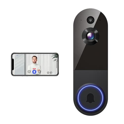 Image of Lunelyx Wireless Video Doorbell, Enhanced Security with AI Human Detection, 2-Way Audio, HD Night Vision, AES-128 Cloud Storage, Real-Time Alerts, Smart Home Protection (Black)