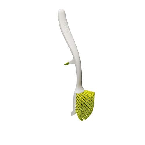 Image of Joseph Joseph Edge Dish Washing up, Scrubbing Brush – White/Green