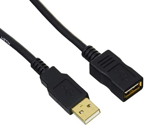 Image of Amazon Basics USB-A 2.0 Extension Cable, for Printer, Mouse or Keyboard, Male to Female, 480Mbps Transfer Speed, 2 m, Black