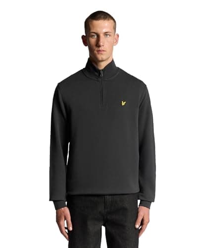 Image of Lyle & Scott Mid Layers Loopback Quarter Zip Sweat W635 Gunmetal, L