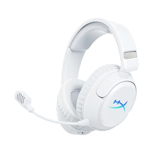 Image of HyperX Cloud Flight 2 – Wireless Gaming Headset | Customizable RGB Lighting with Removable Earcup Plates | Up to 100 Hours of Battery Life | 2.4GHz & Bluetooth | Multi-Platform Compatibility | White