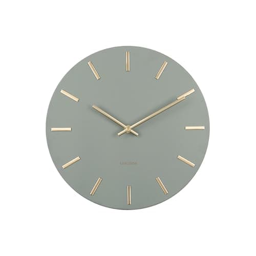 Image of Karlsson 'Charm' Wall Clock - JUNGLE GREEN, 30cm - (KA5821DG)