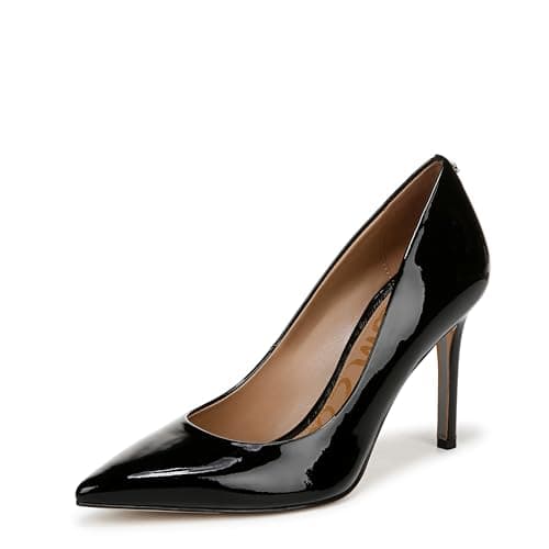 Image of Sam Edelman Women's Hazel Dress Pump, Black Patent Leather, 4.5 UK