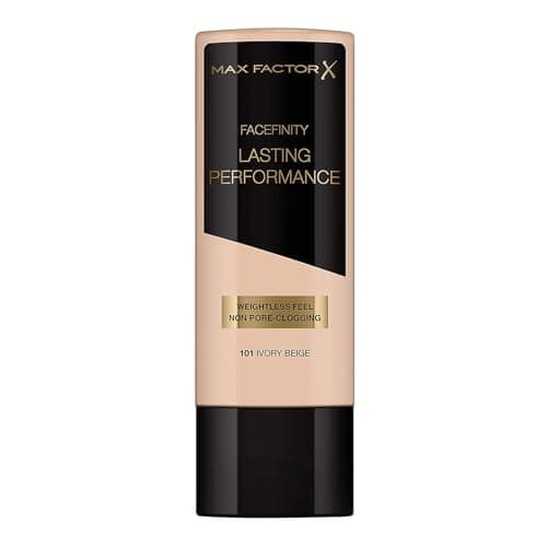 Image of Max Factor Lasting Performance Liquid Foundation, Ivory Beige, Full Coverage, Flawless and Radiant Finish, Lightweight Formula, Smudge Resistant, Non Pore-Clogging, Fragrance Free, 35ml