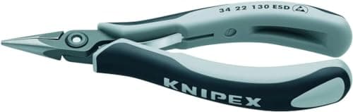 Image of KNIPEX Precision Electronics Gripping Pliers ESD with Multi-Component Handles 130 mm, 34 22 130 ESD