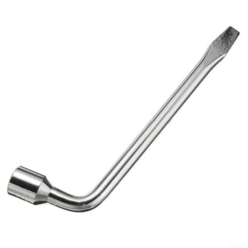 Image of 17mm 19mm 21mm Wheel Wrench Socket Spanner for Lug Nuts Bolts Heavy Duty Car Hand Tool with Extended Handle for Tight Fasteners (21mm)