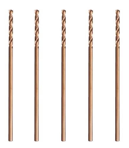 Image of 5/32-Inch x 6" HSS Cobalt Extra Long Aircraft Extention Drill Bit with 6" Shank, Spiral Flute, 135 Degree,Split Point, Drilling deep holes in metal and Steel (5/32X6"-5PCS)