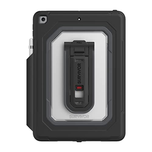 Image of Survivor All-Terrain 10.2" iPad Case - iPad Cover with Military-Grade Drop Protection + Integrated Screen Protection - Features Sealed Ports & Buttons (9th, 8th & 7th Generation) (Black)