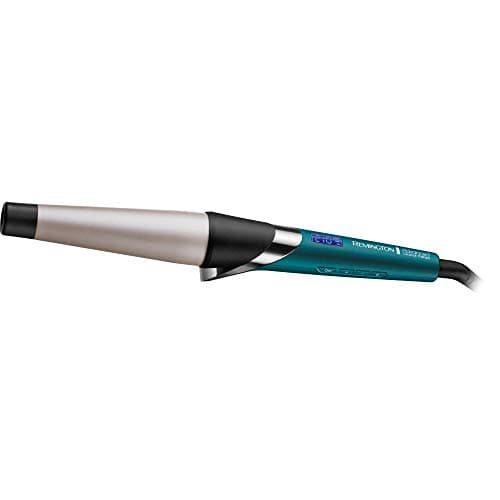 Image of Remington Advanced Coconut Therapy Hair Curling Wand - 25-38 mm Barrel with Anti-Slip Coating, includes Heat Protection Glove - CI86X8, Jade