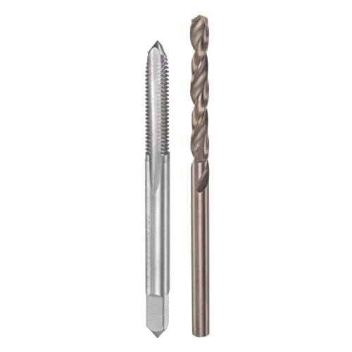 Image of sourcing map Tap & Bit Sets, 3/16-32 UNS 2B Straight Flute Machine Thread Milling Tap, 4mm M35 Cobalt High Speed Steel (HSS-CO) Twist Drill Bit