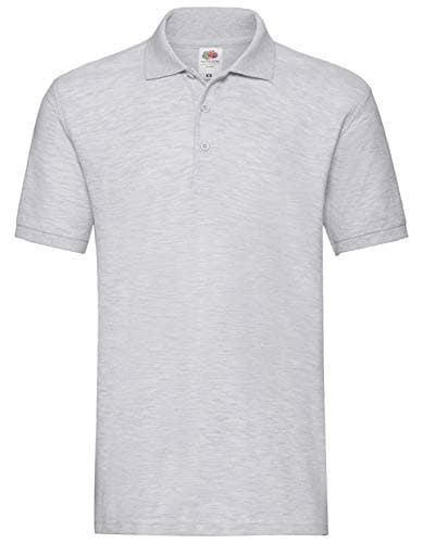Image of Fruit of the Loom Men's Polo Shirt, Grey (Grey), XL
