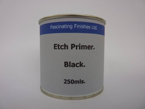 Image of Fascinating Finishes Ltd 1 x 250ml Black Etch Primer Galvanised Steel Aluminium
