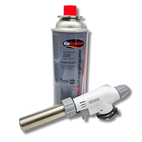 Image of AirTech-UK Kitchen Blow Torch with Gosystem 227g Butane-IsoButane Propane Gas Cartridge - Culinary Torch for Precision Cooking, BBQ, and Outdoor Adventures