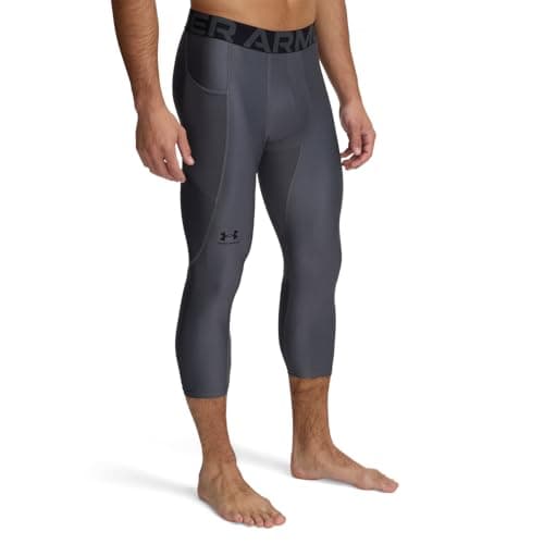 Image of Under Armour Men's Fitness HG 3/4 Comp Leggings, Grey, S