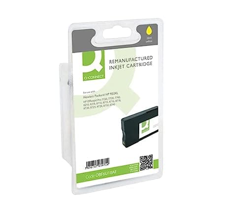 Image of Q-Connect HP 953XL Yellow Inkjet Cartridge High Yield 28ml 1600 Pages
