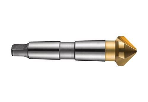 Image of Dormer G33840.0 Series G338 HSS 90° Morse Taper Shank Countersink, TiN, 40.0mm x 10.0mm x 140mm